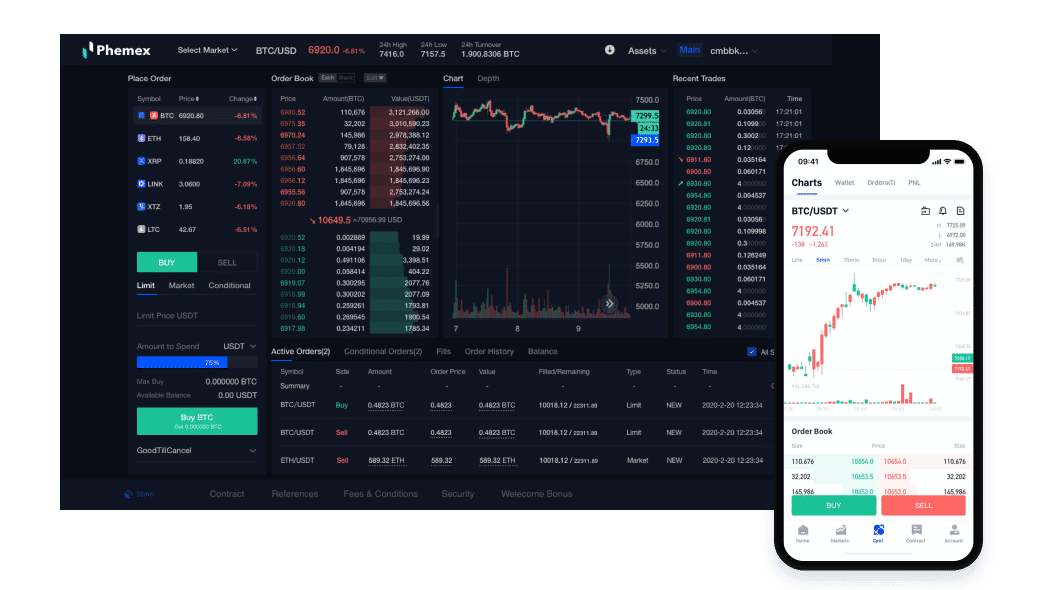 Get Phemex Mobile App | Bitcoin trading app | Phemex